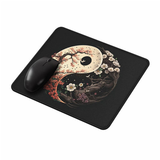 Yin Yang Flower Nature Mouse Pads-Oxvistore