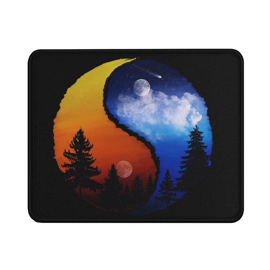 Yin Yang Moon Sunset Mouse Pads | Custom Mouse Pad with Non-Slip Rubber Base