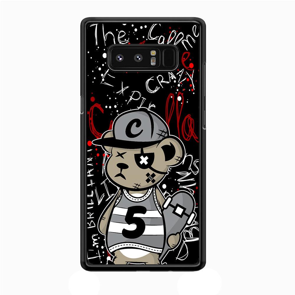 Young and Have Fun with The Future Samsung Galaxy Note 8 Case-Rubber Black (2D Case)-Oxvistore