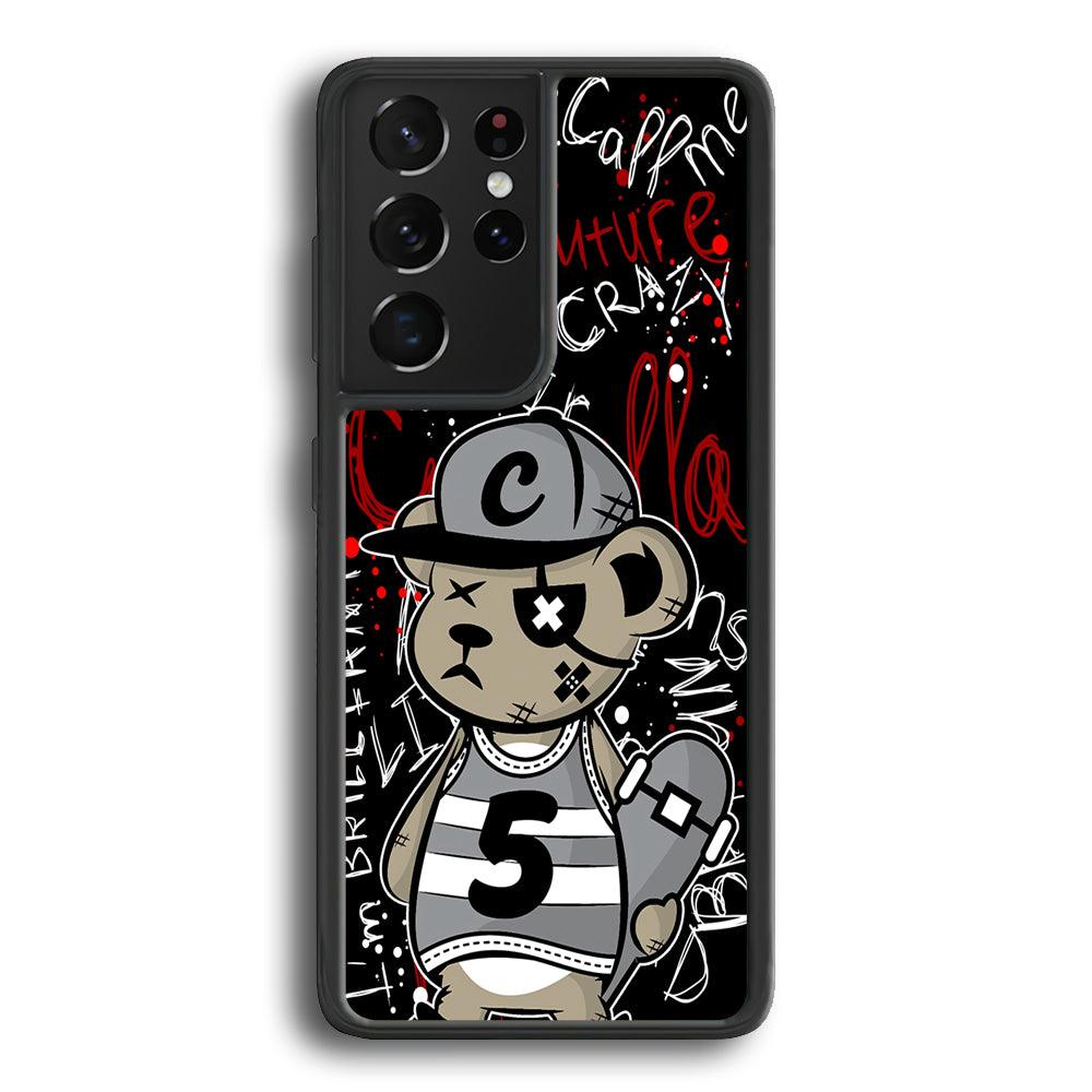 Young and Have Fun with The Future Samsung Galaxy S21 Ultra Case-Rubber White (2D Case)-Oxvistore