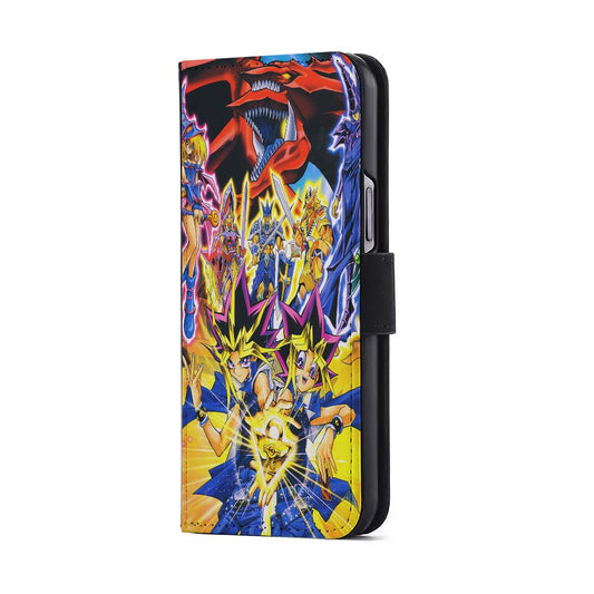 Yu-Gi-Oh Duel Monsters Fight Flip Wallet Phone Case-Oxvistore