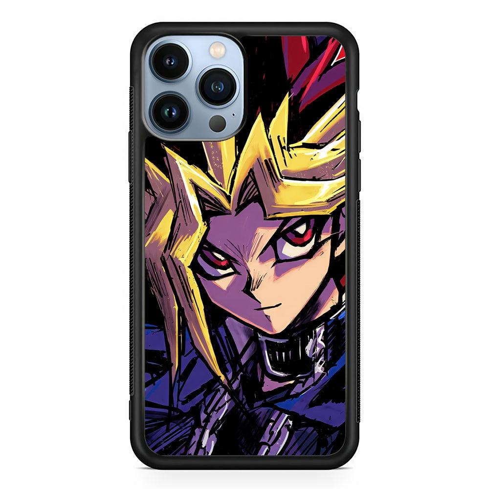 Yu-Gi-Oh Yami Yugi 2D Rubber Phone Case-Black-Oxvistore