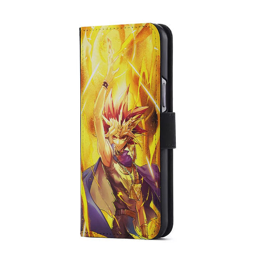 Yugi Muto Yu-Gi-Oh Flip Wallet Phone Case-Oxvistore