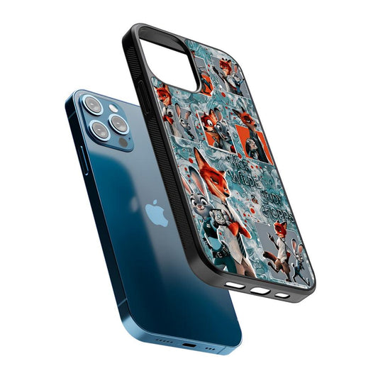 Zootopia Judy and Nick Aesthetic 2D Rubber Phone Case-Oxvistore