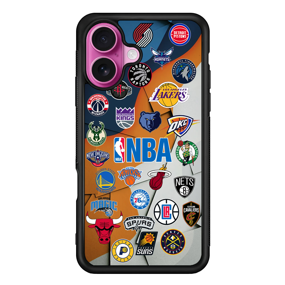 NBA Team iPhone 17 Case | Slim Protective Rubber Phone Cover