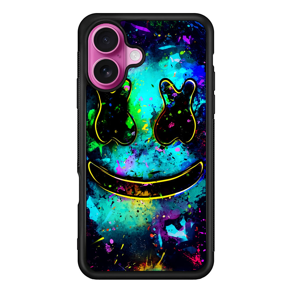 DJ Marshmello Painting Art iPhone 17 Case | Slim Protective Rubber Phone Cover