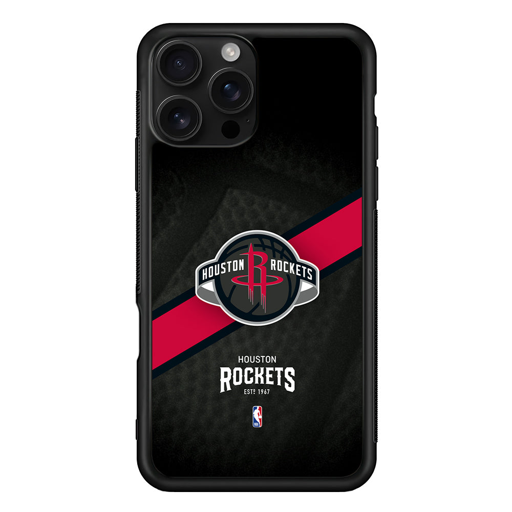 Houston Rockets Logo iPhone 16 Pro Case | Durable Protective Case for iPhone 16 Pro