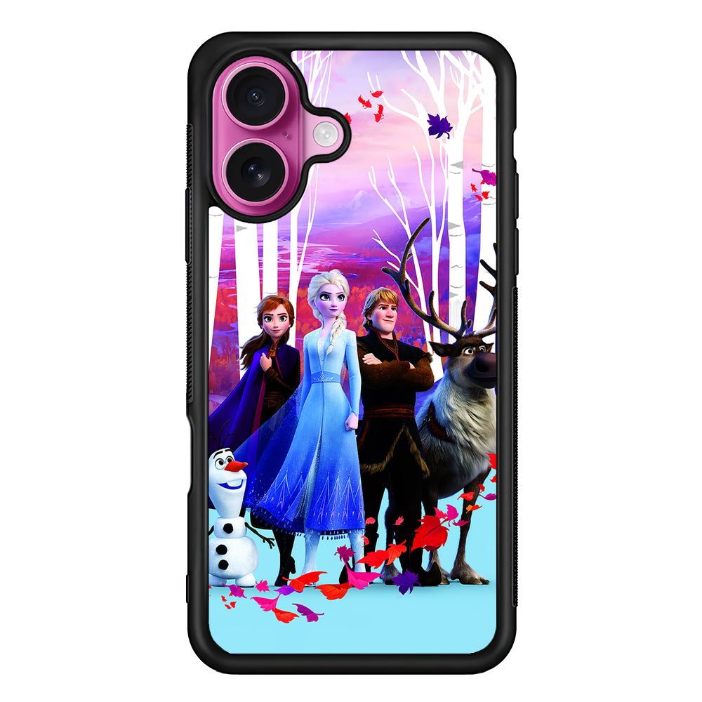 Elsa in Autumn Forest Frozen iPhone 17 Case | Slim Protective Rubber Phone Cover