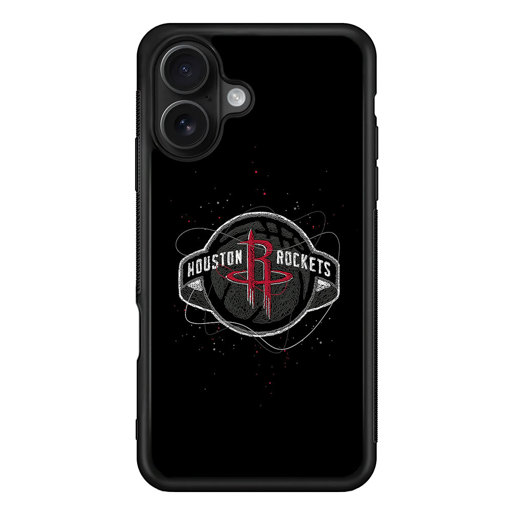 Houston Rockets Abstract iPhone 16 Case - Oxvistore