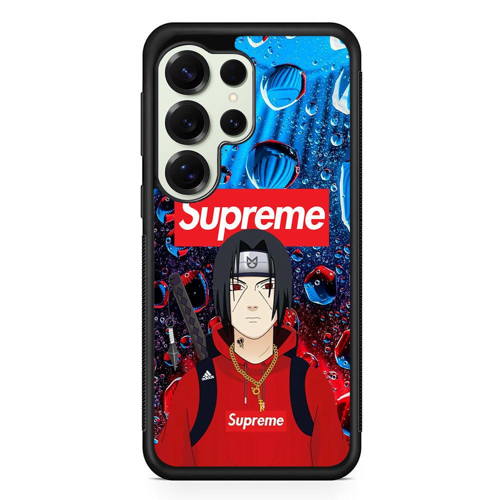 Supreme Itachi Flying Water Samsung Galaxy S25 Ultra Case | Slim Rubber Case for Samsung Galaxy S25 Ultra