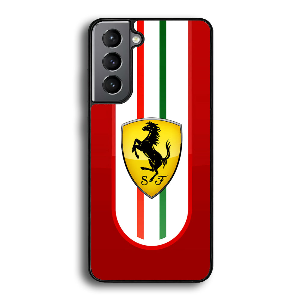 Ferrari Logo Red Samsung Galaxy S24 Plus Case | Slim Rubber Case for Samsung Galaxy S24 Plus