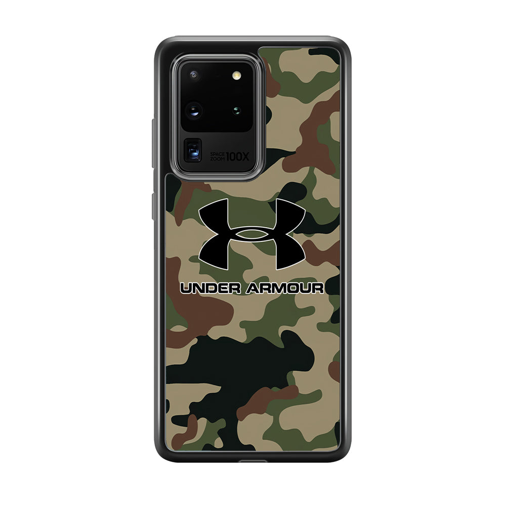 Under Armour Green Camo Samsung Galaxy S20 Ultra Case | Slim Rubber Case for Samsung Galaxy S20 Ultra