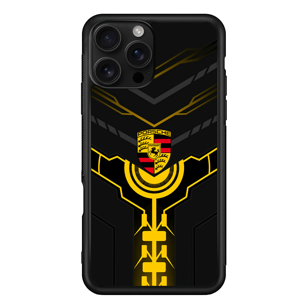 Porsche Lightning Vibes iPhone 16 Pro Case - Stylish Protective Cover for iPhone 16 Pro