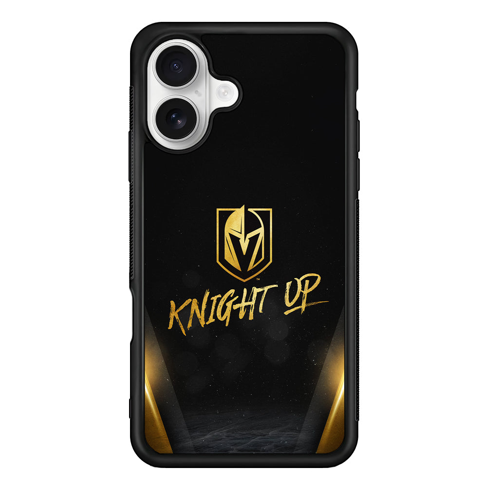Vegas Golden Knights Up iPhone 16 Plus Case | Durable Protective Rubber Cover