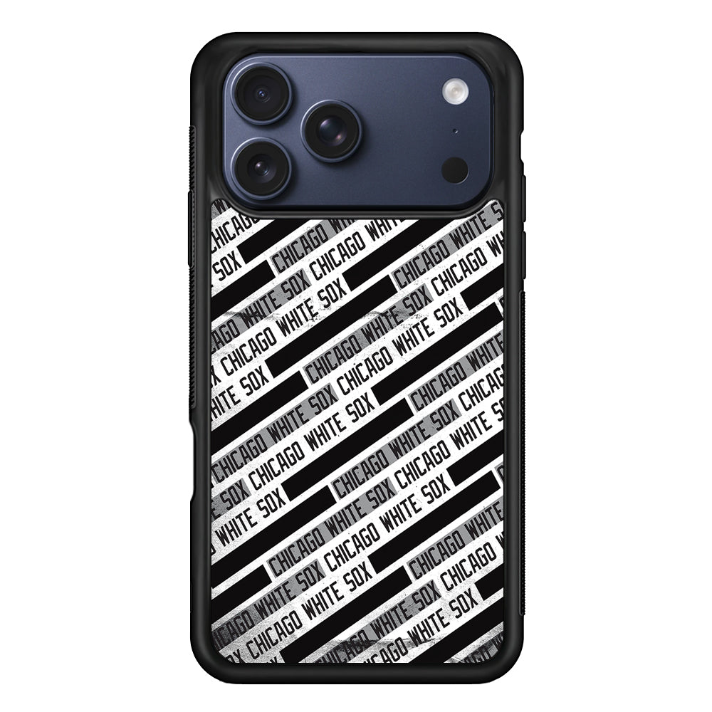 Chicago White Sox Pattern iPhone 17 Pro Max Case | Slim Protective Cover for iPhone 17 Pro Max
