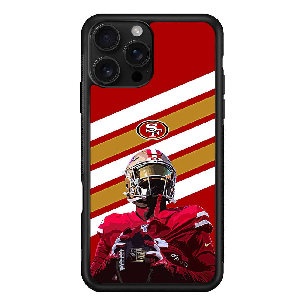 San Francisco 49ers Player iPhone 16 Pro Case | Durable Protective Case for iPhone 16 Pro