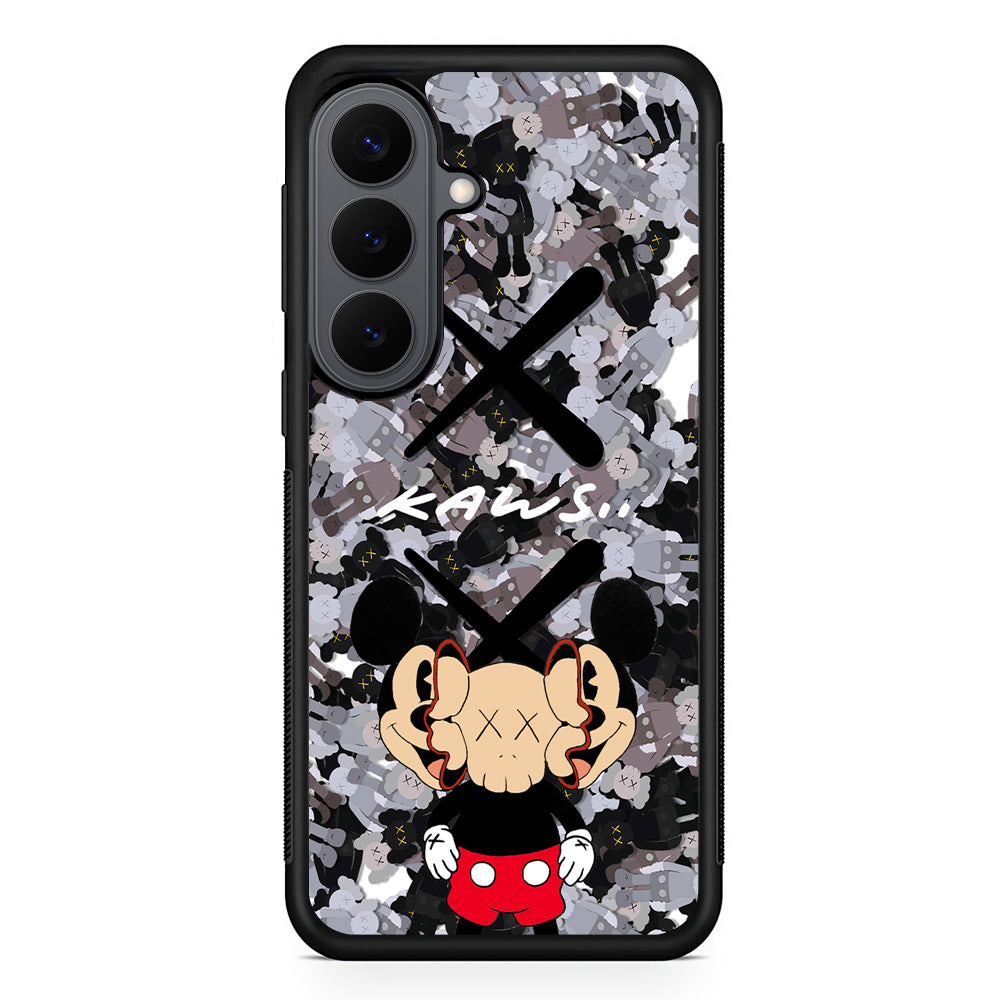 Kaws and Mickey Mask Samsung Galaxy S26 Plus Case | Slim Rubber Case for Samsung Galaxy S26 Plus