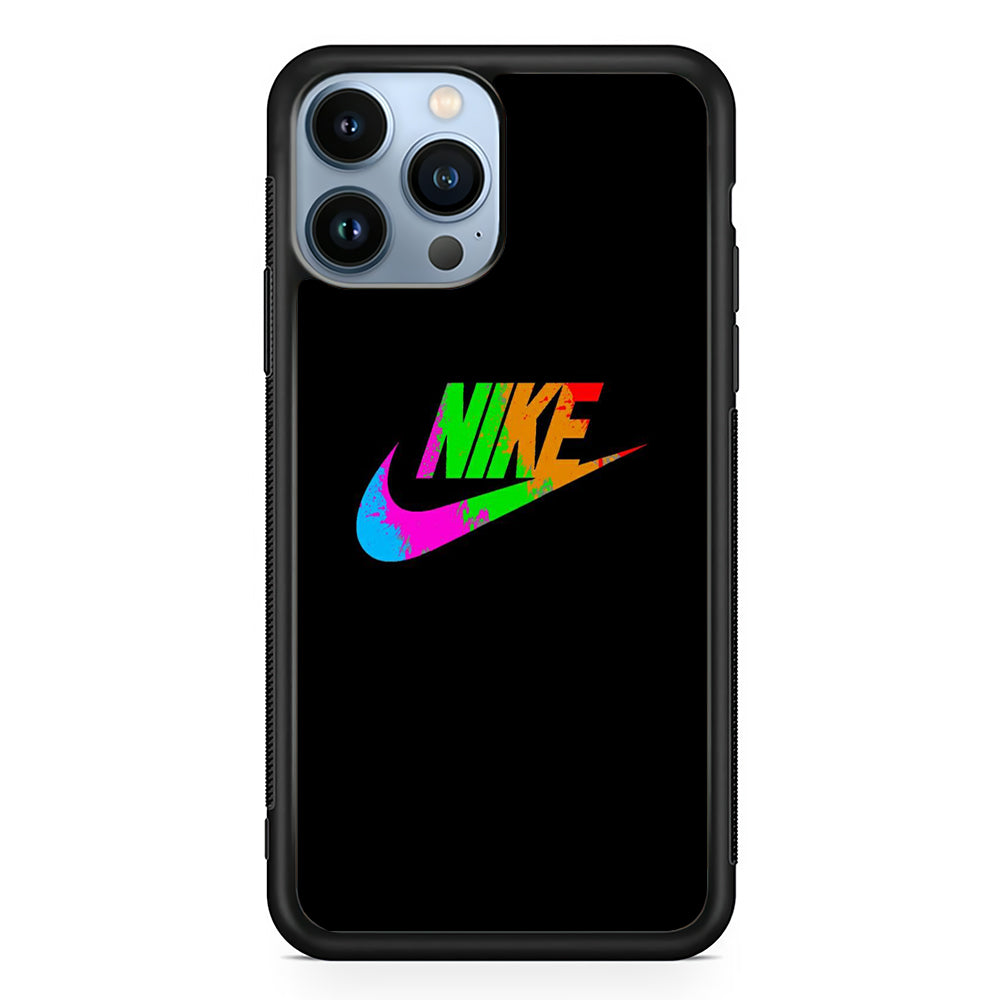 Nike Word Rainbow 2D Rubber Phone Case | Slim Protective Phone Case