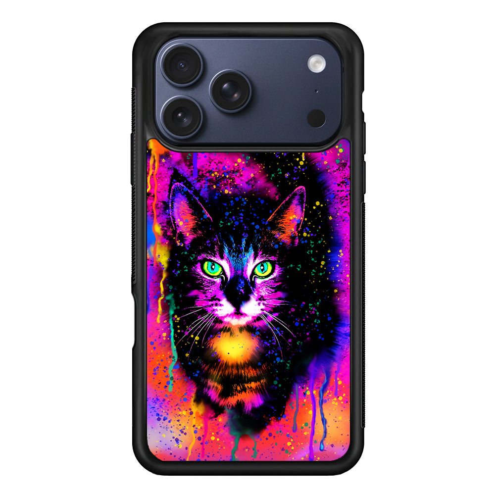 Cute Rainbow Cat Painting iPhone 17 Pro Max Case | Slim Protective Cover for iPhone 17 Pro Max
