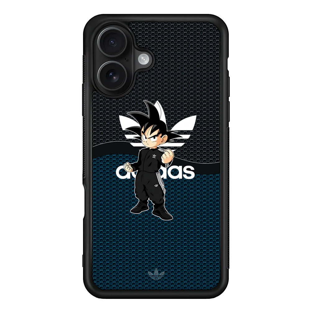 Adidas Suit with Goku Fight Mode iPhone 16 Case - Oxvistore