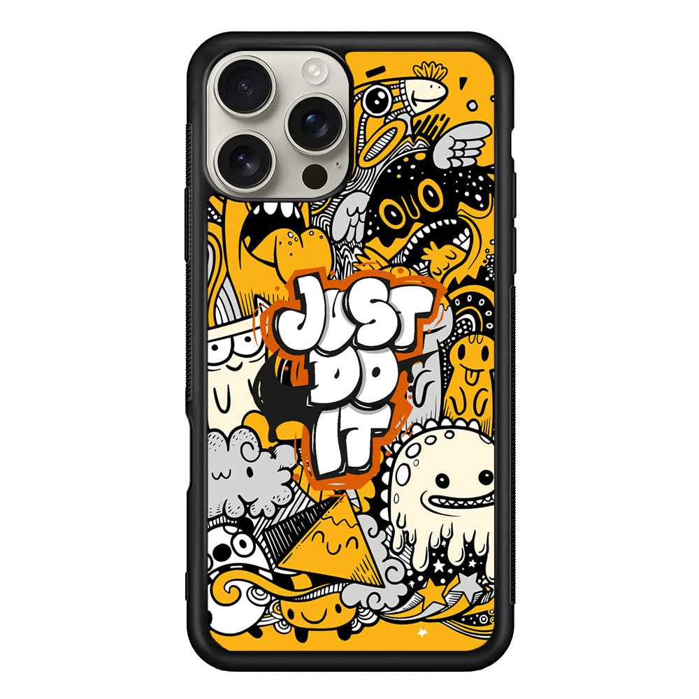 Nike Make Smile with Doodle iPhone 16 Pro Max Case | Durable Everyday Protective Cover