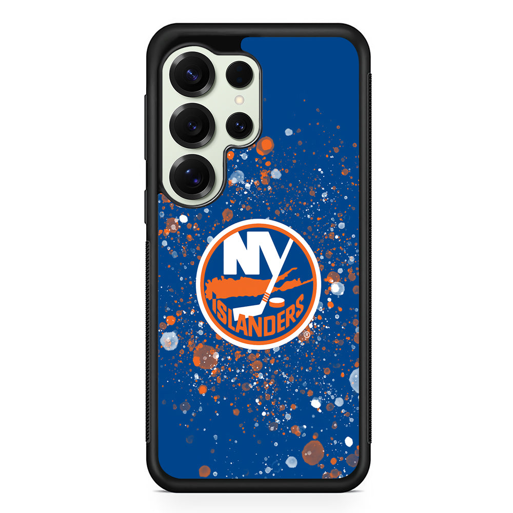 New York Islanders Art Samsung Galaxy S25 Ultra Case | Durable Rubber Case for Samsung Galaxy S25 Ultra