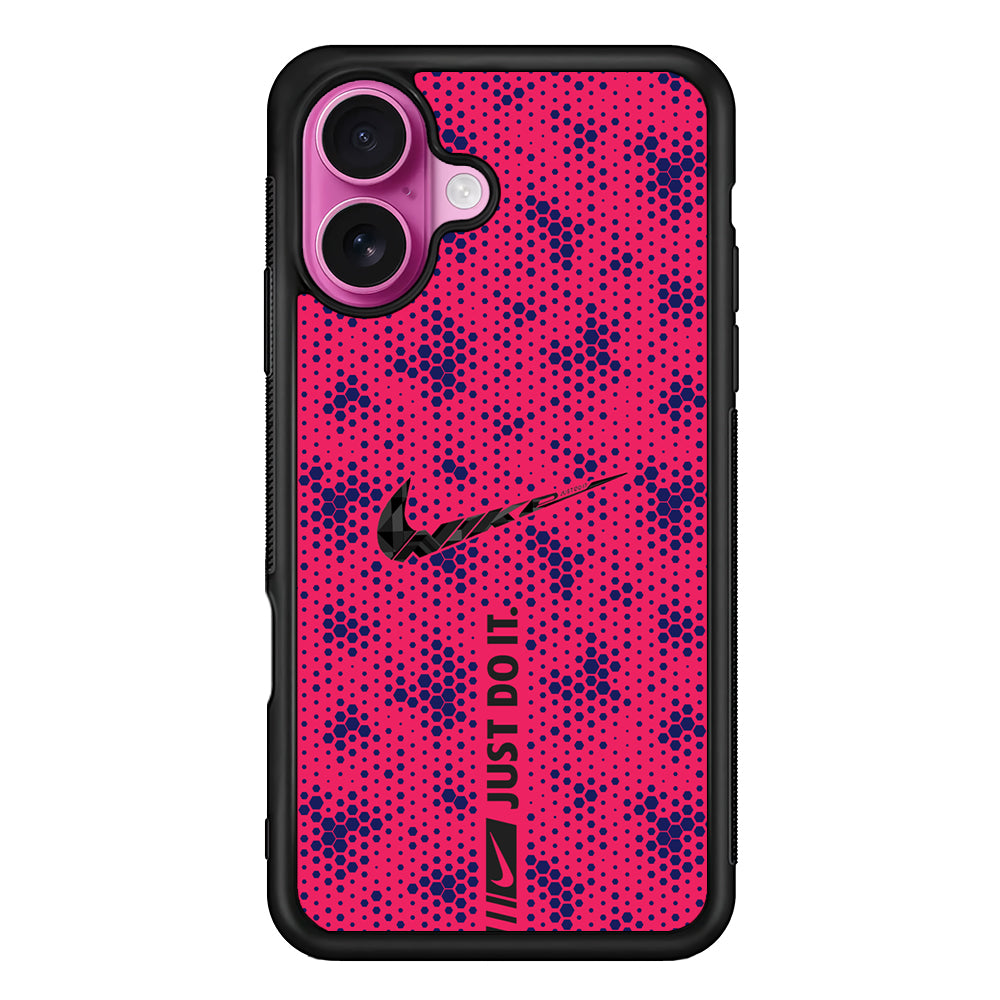 Nike Blue Honeycomb iPhone 17 Case - Slim Rubber Case for iPhone 17