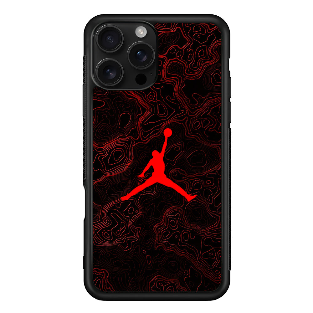 Air Jordan Logo Abstract Line iPhone 16 Pro Case - Stylish Protective Cover for iPhone 16 Pro