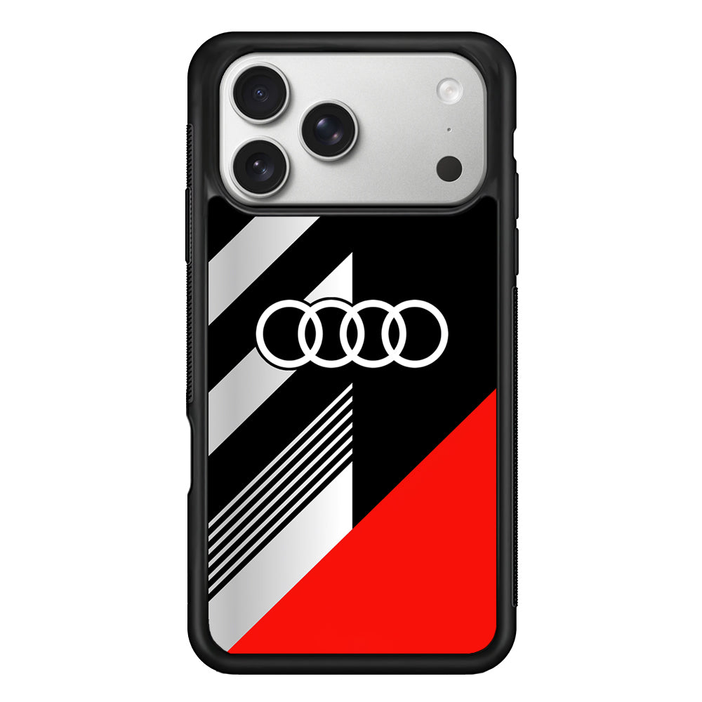 Audi F1 Sport Logo iPhone 17 Pro Case | Slim Rubber Case for iPhone 17 Pro