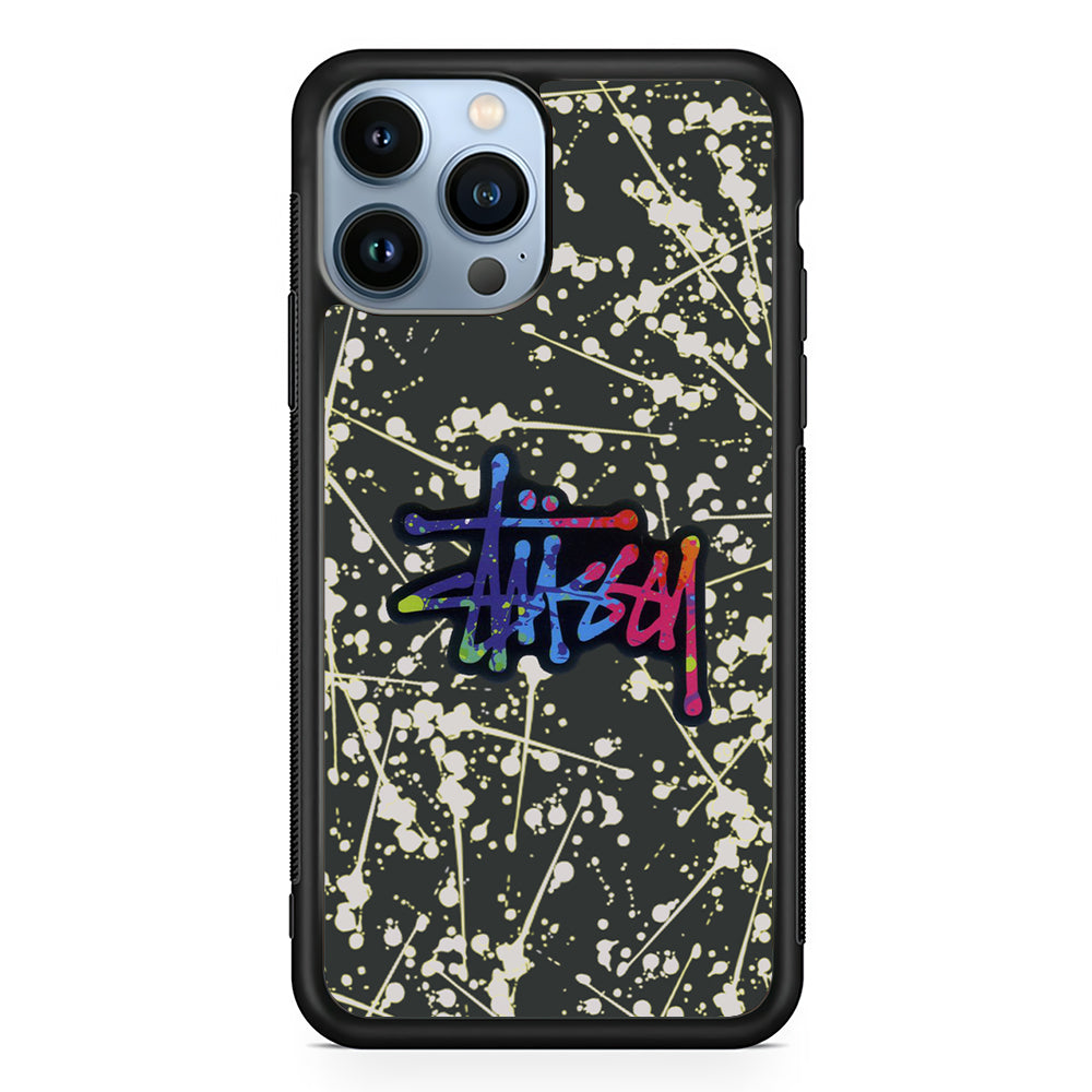 Stussy Splash Grey 2D Rubber Phone Case | Durable Phone Case