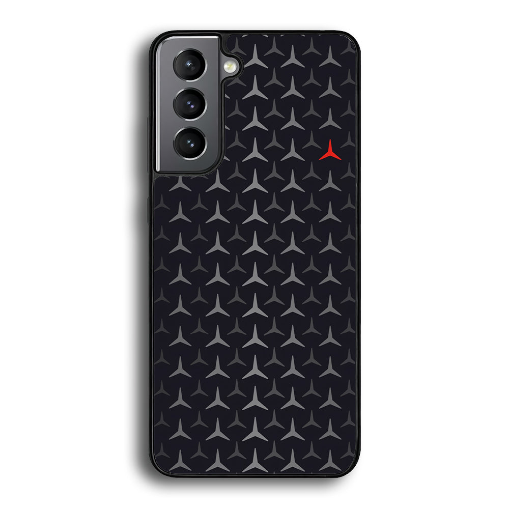 Mercedes-Benz Logos Pattern Samsung Galaxy S23 Plus Case | Slim Rubber Case for Samsung Galaxy S23 Plus
