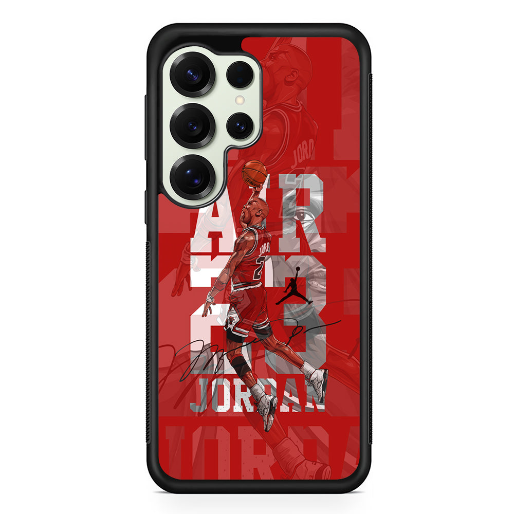 Air Jordan Silver Light Samsung Galaxy S25 Ultra Case | Durable Rubber Case for Samsung Galaxy S25 Ultra