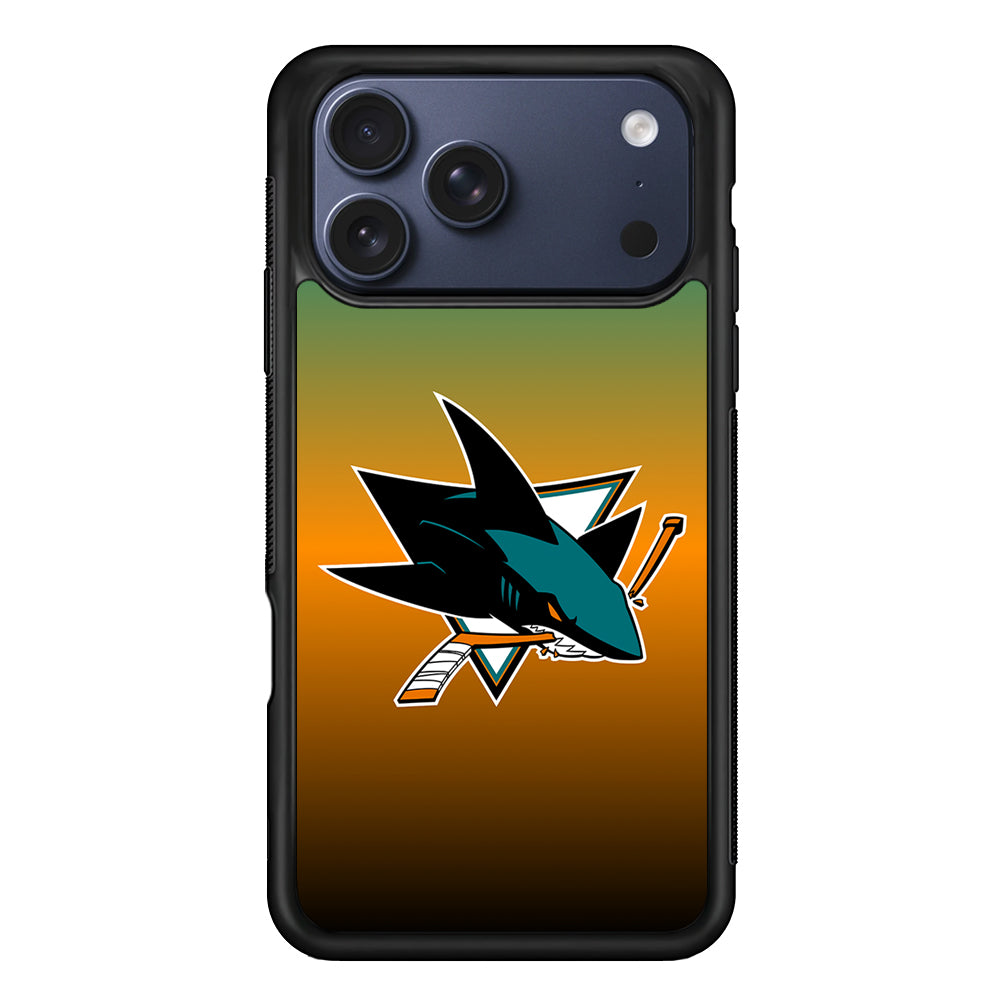 San Jose Sharks Gradient iPhone 17 Pro Max Case | Slim Protective Cover for iPhone 17 Pro Max