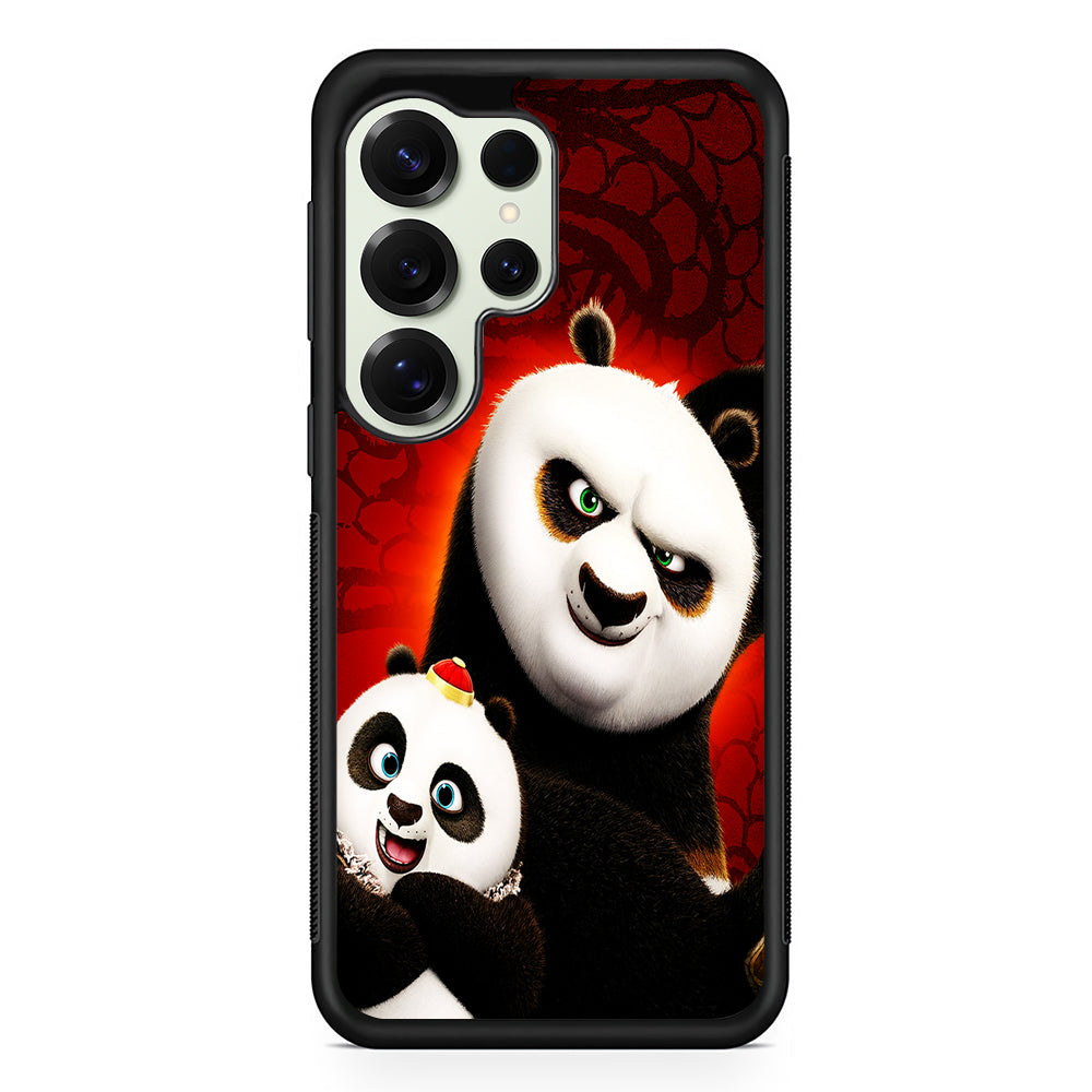 Kung Fu Panda With Baby Po Samsung Galaxy S25 Ultra Case | Durable Rubber Case for Samsung Galaxy S25 Ultra