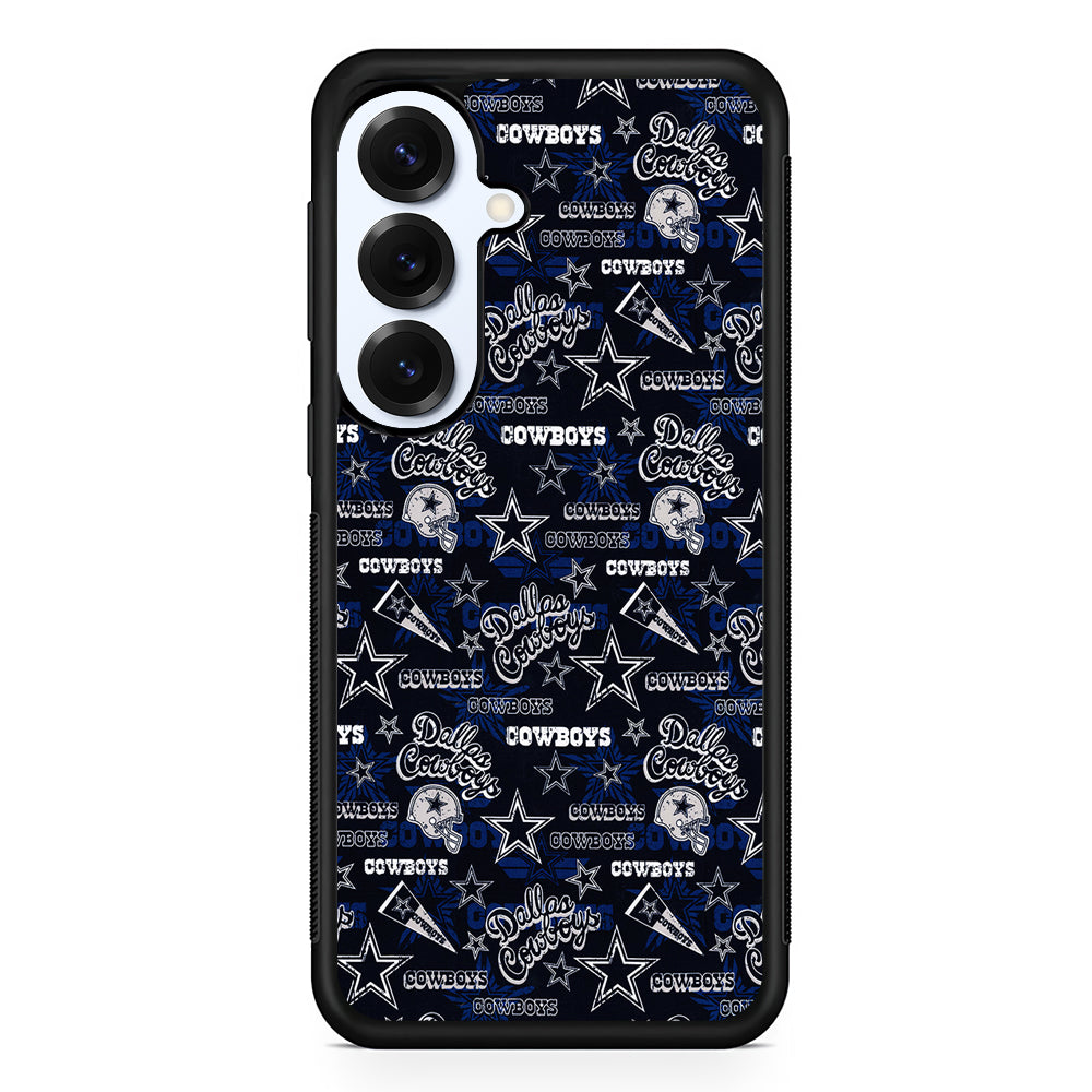 Dallas Cowboys Pattern Samsung Galaxy S25 Plus Case | Slim Rubber Cover for Samsung Galaxy S25 Plus