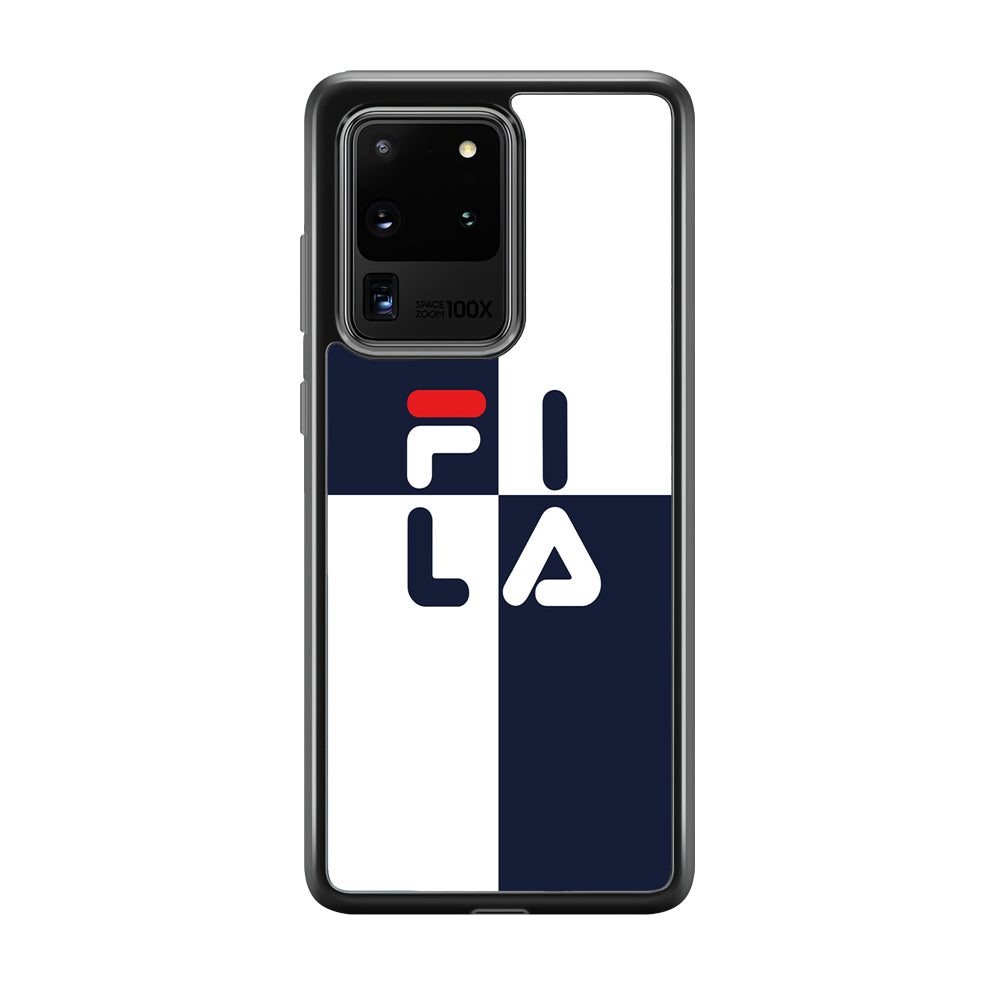 Fila Box Word Samsung Galaxy S20 Ultra Case | Slim Rubber Case for Samsung Galaxy S20 Ultra