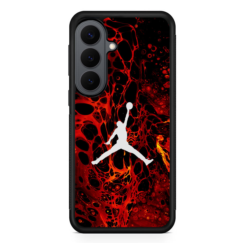 Air Jordan Logo Red Liquid Samsung Galaxy S26 Plus Case | Durable Samsung Galaxy S26 Plus Cover
