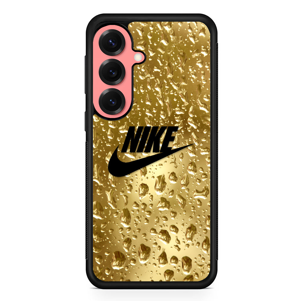 Nike Golden Water Drop Samsung Galaxy S25 Case | Slim Protective Cover for Samsung Galaxy S25