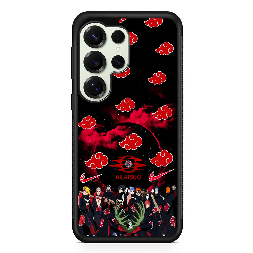 Naruto Akatsuki Troops Samsung Galaxy S25 Ultra Case | Durable Rubber Case for Samsung Galaxy S25 Ultra