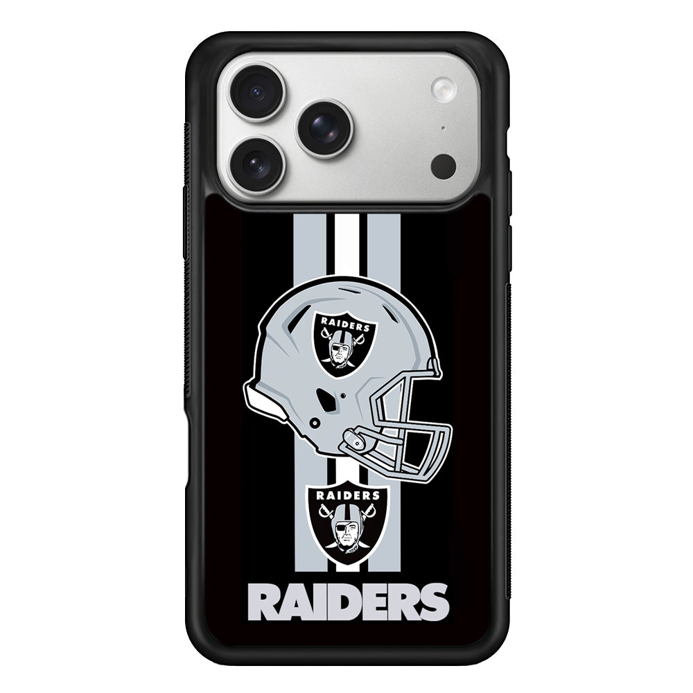 Las Vegas Raiders Helmet iPhone 17 Pro Case | Slim Rubber Case for iPhone 17 Pro