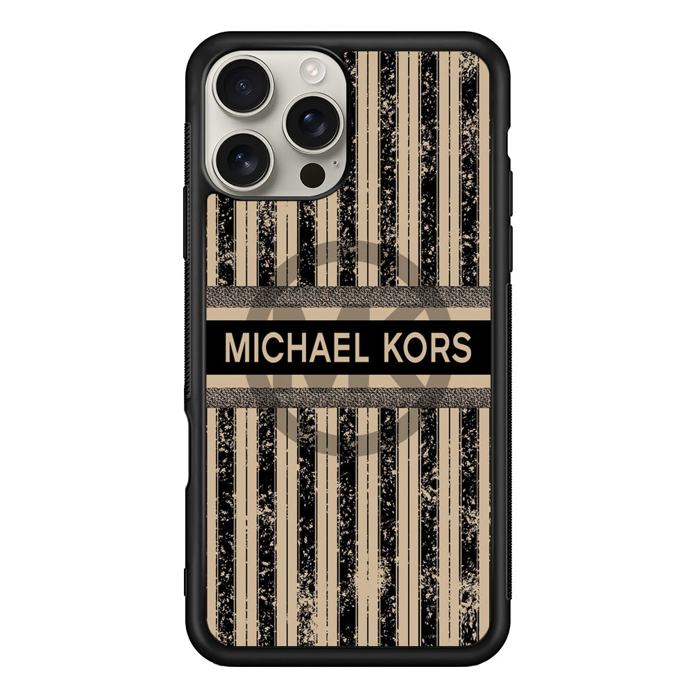 Michael Kors Luxury Art iPhone 16 Pro Max Case | Slim Rubber Case for iPhone 16 Pro Max