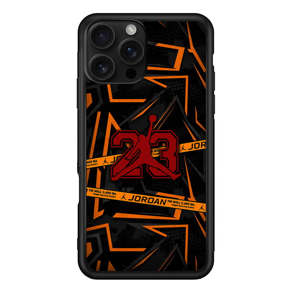 Air Jordan Orange Shapes iPhone 16 Pro Case - Stylish Protective Cover for iPhone 16 Pro