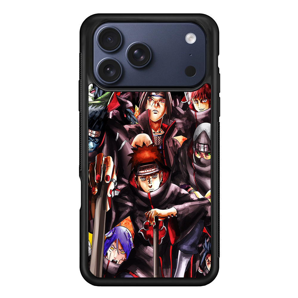 Naruto Akatsuki Full Team iPhone 17 Pro Max Case | Slim Protective Cover for iPhone 17 Pro Max