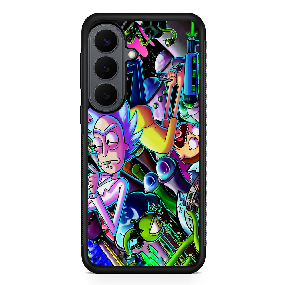 Rick and Morty Space Travel Samsung Galaxy S26 Plus Case | Slim Rubber Case for Samsung Galaxy S26 Plus