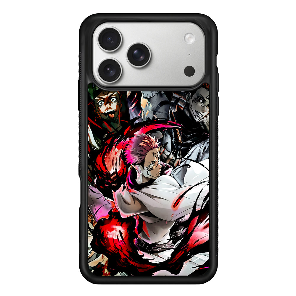 Sukuna Jujutsu Kaisen Cool Art iPhone 17 Pro Case | Slim Rubber Case for iPhone 17 Pro