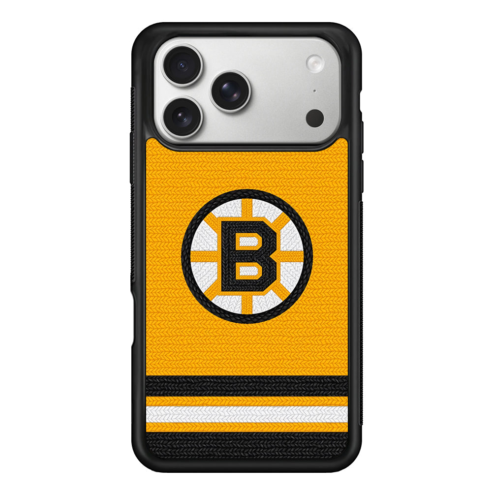 Boston Bruins Logo iPhone 17 Pro Case | Slim Rubber Case for iPhone 17 Pro