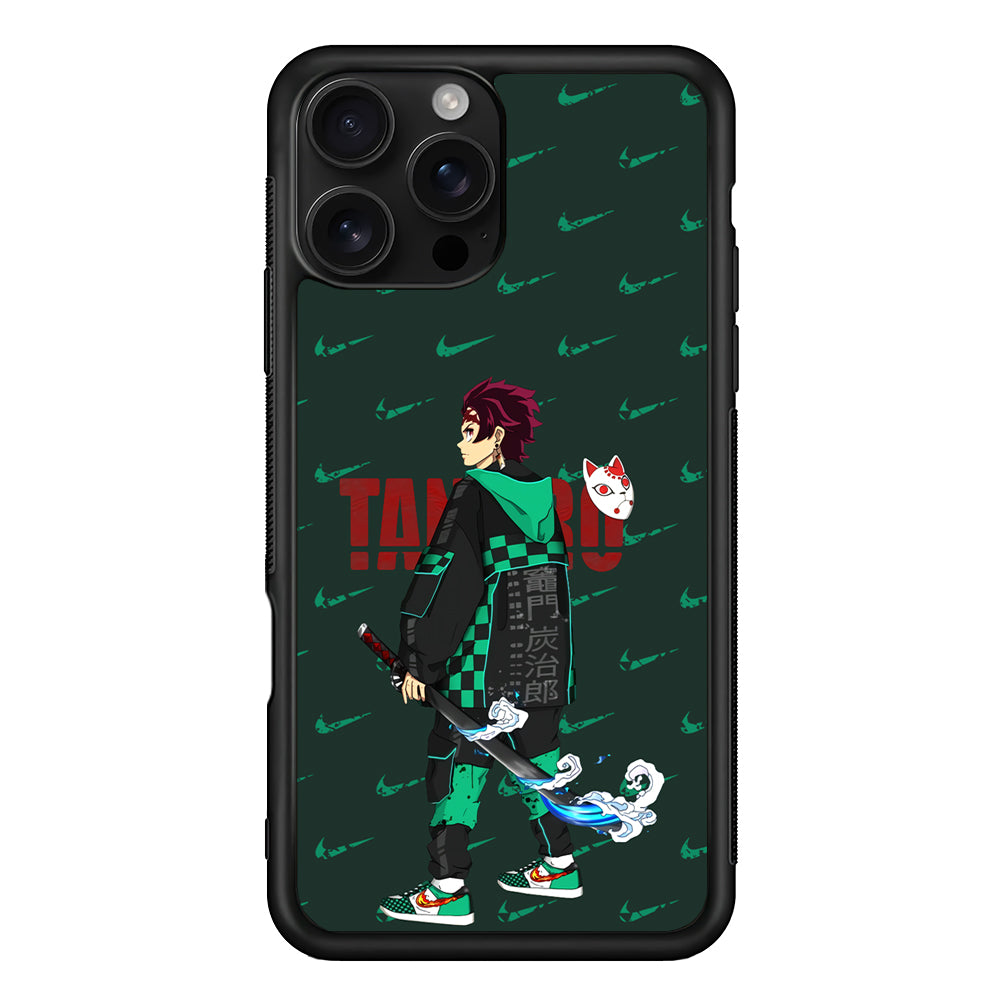 Nike on Tanjiro Suit iPhone 16 Pro Case - Stylish Protective Cover for iPhone 16 Pro