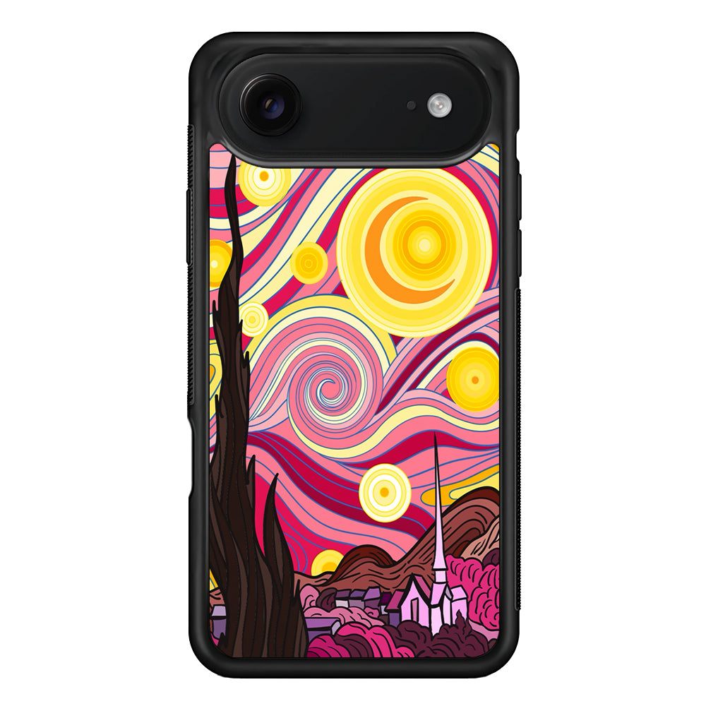 Pink Starry Night Van Gogh iPhone 17 Air Case | Protective Case for iPhone 17 Air