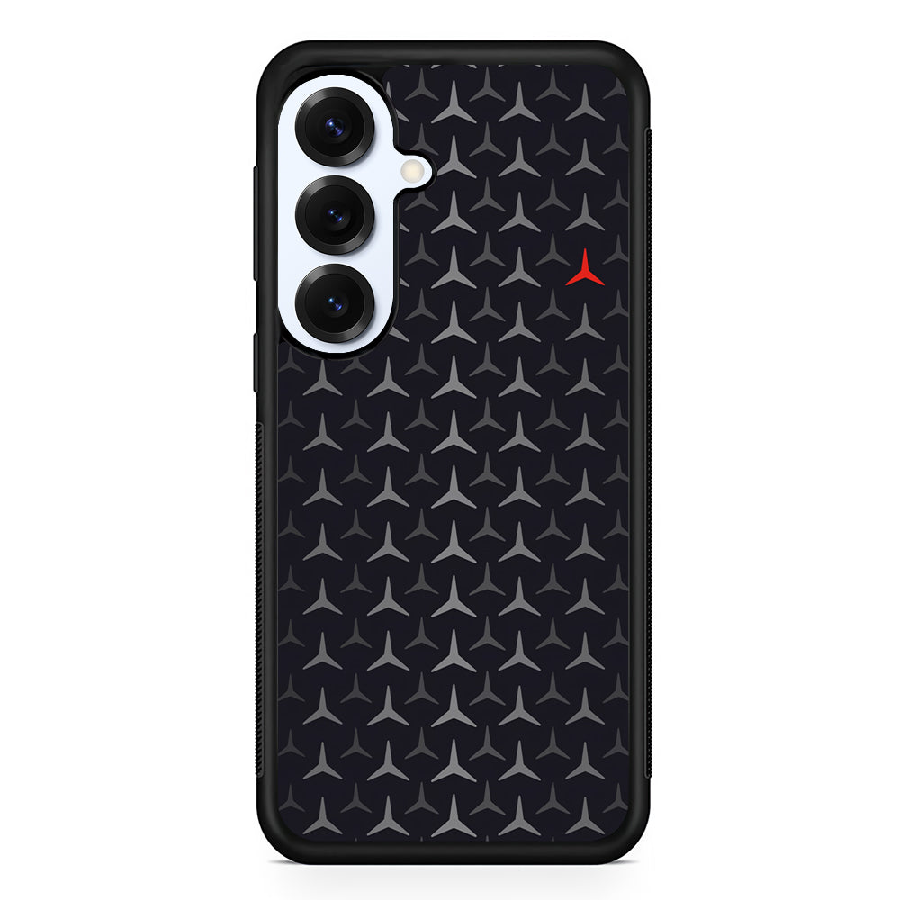 Mercedes-Benz Logos Pattern Samsung Galaxy S25 Plus Case | Slim Rubber Case for Samsung Galaxy S25 Plus
