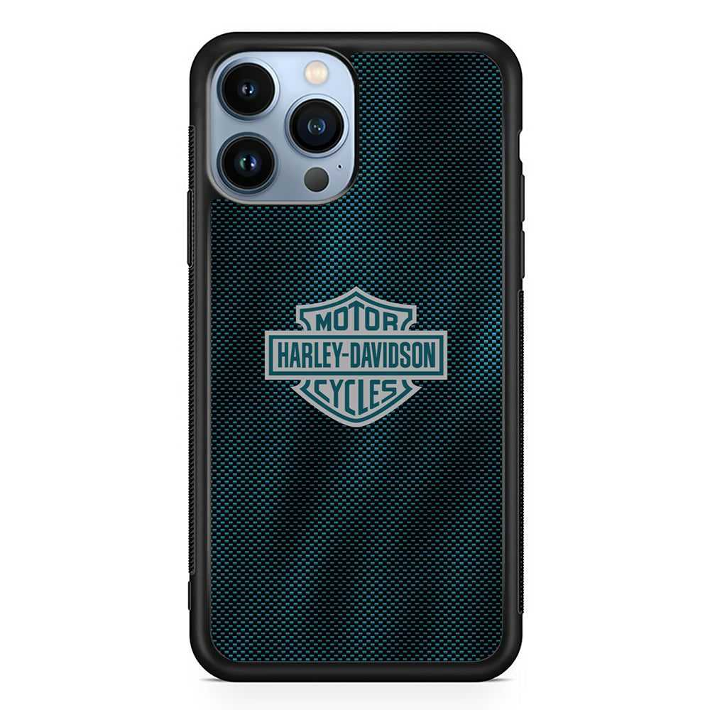 Harley Davidson Shiny Blue Steel 2D Rubber Phone Case | Slim Protective Phone Case